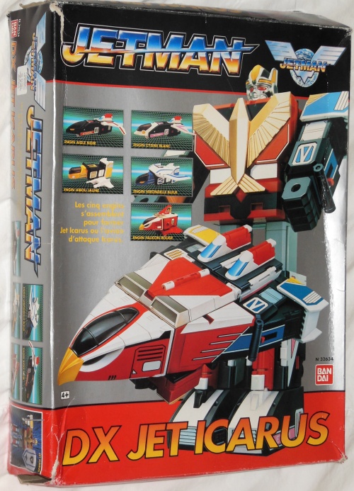 (鳥人戦隊ジェットマン ) (ジェットイカロス Jetto Ikarosu)Jetman DX Jet Icarus Bandai front cover Europe from tokusatsu Chojin Sentai Jetman 1991-1992
