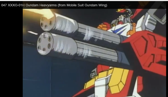 Gundam Heavyarms XXXG-01H Gundam Wing from anime Shin Kidō Senki Gundam W(新機動戦記ガンダムＷ) or 新機動戰記鋼彈W 1995-1996