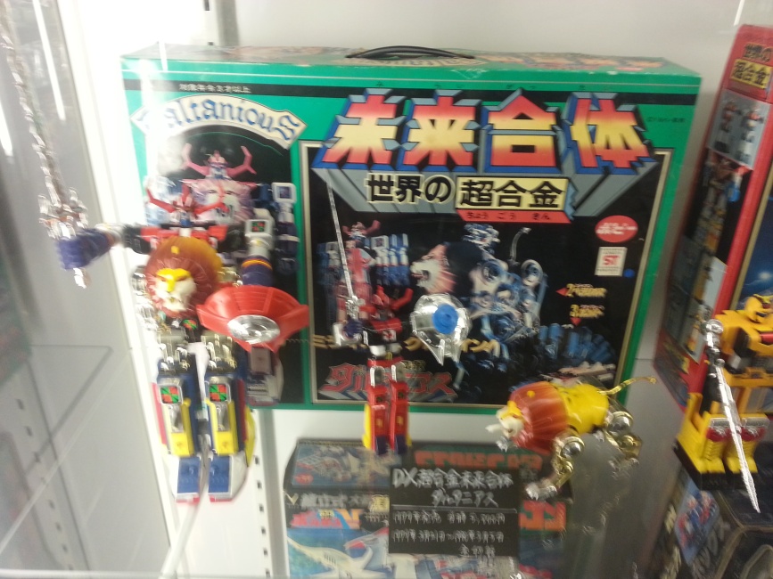 Bandai Museum(バンダイミュージアム Bandai Myūjiamu) Daltanious(未来ロボ ダルタニアス Mirai Robo Darutaniasu)  robot display Tochigi prefecture Mibu 