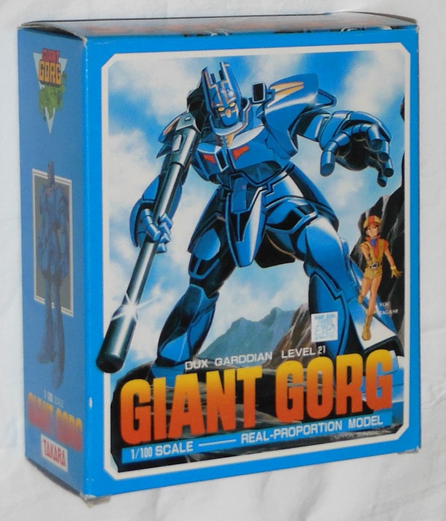 Giant Gorg ST 1/100 Scale Real Proportion Model Takara 1984 front box cover from anime tv show Kyoshin Gorg 1984 other names Kyoshin Gorg, 巨神ゴーグ