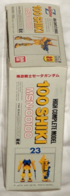 High Complete Model M100 Shiki MSN-00100 1/144 scale HCM 23 Z Gundam Japan 1985 side box 2