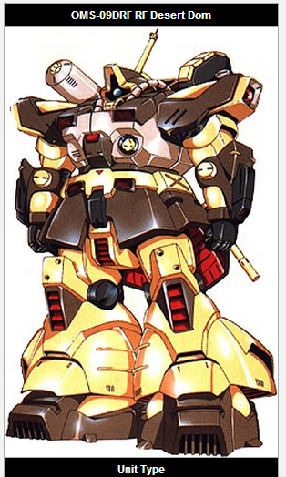 Desert Dom OMS-09DRF RF - Gundam 0080 DesertDom