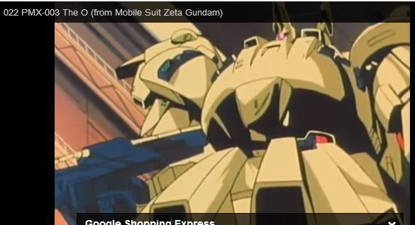 PMX-003 The-O MSIA from anime Mobile Suit Zeta Gundam (機動戦士Ζガンダム Kidō Senshi Zēta Gandamu) 1985–1986