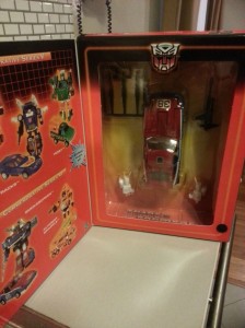 Transformers Generation 1 Smokescreen Commemorative Series VI 2003 inside the box