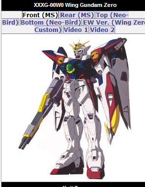 Wing Gundam Zero animated still XXXG-00W0 from anime Mobile Suit Gundam Wing Endless Waltz(新機動戦記ガンダムＷ: Endless Waltz - Shin Kidou Senki Gundam Wing Endless Waltz or 新新機動戰記鋼彈W 無盡的華爾滋) 1997