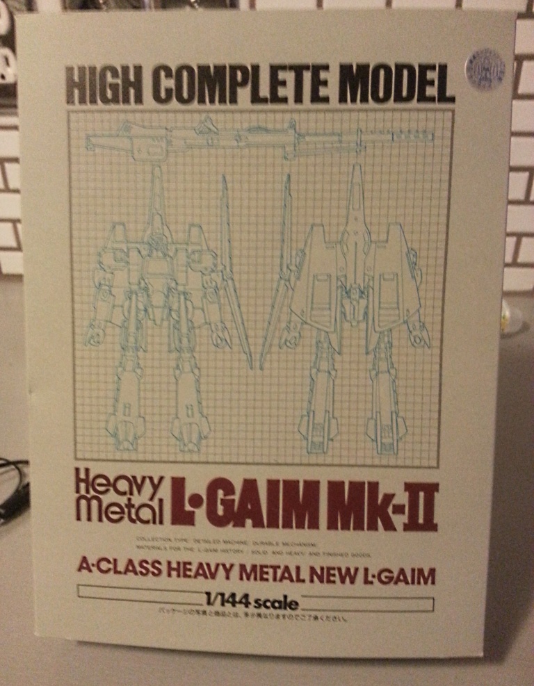 Heavy Metal L-Gaim MK-II A-Class HCM High Complete Model 1/144 scale Bandai 1984 from the anime tv show Heavy Metal L Gaim(Juusenki L-Gaim 重戦機エルガイム) 1984-1985