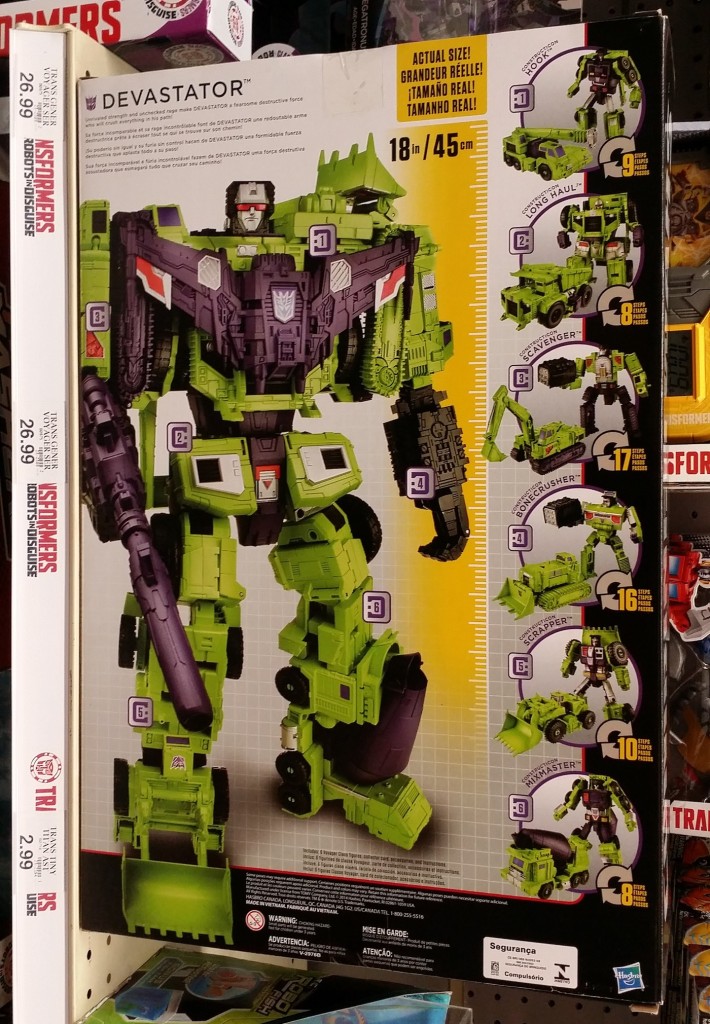 Transformers Generations Combiner Wars Devastator Figure Set Decepticons Hasbro 2015 box back